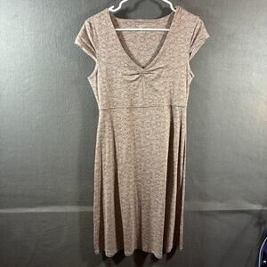 toad and co women rosemarie dress small tan eco‎ organic cotton outdoor hiking